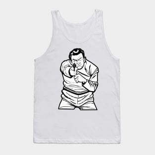 bad guy vintage shooting range target Tank Top